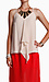 Beige Ruffle Front Top Thumb 1