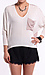 Color Block Batwing Top Thumb 1