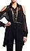 Cut Out Shoulder Chiffon Blouse Thumb 1