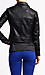 Black Leather Biker Jacket Thumb 3