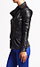 Black Leather Biker Jacket Thumb 2