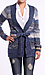 Blue Hue Belted Knit Cardigan Thumb 1