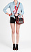 High Waisted Button Denim Shorts Thumb 5