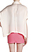 Skinny Collar Blouse with French Sleeve Thumb 3