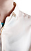 Skinny Collar Blouse with French Sleeve Thumb 4