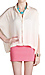 Skinny Collar Blouse with French Sleeve Thumb 1