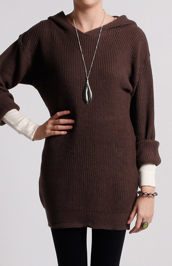 Oversized Hooded Sweater Slide 1