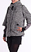 Oversized Collar Tweed Coat Thumb 2