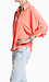 Coral Button Down Blouse Thumb 2