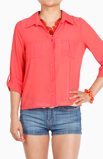 Desire Button Down Top Slide 1