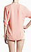 Pleated Front V Neck Blouse Thumb 3