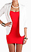 Satin Collar Blazer Thumb 1