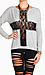 Cross Lace Insert Sweatshirt Thumb 1