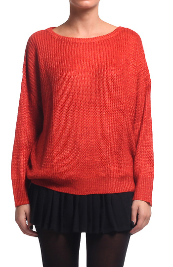Drop Sleeve Knit Sweater Slide 1