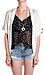 Short Sleeved Drape Knit Cardigan Thumb 1