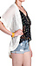 Short Sleeved Drape Knit Cardigan Thumb 2