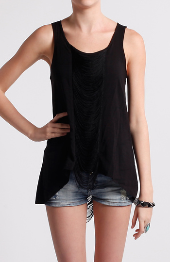Sleeveless Tiered String Top Slide 1