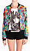 Wild Print Neon Bomber Jacket Thumb 1