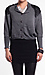 Leather Shoulder Scale Batwing Cardigan Thumb 1