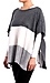 Knitted Color Block Poncho Thumb 2