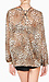Cheetah Print Drape Blouse Thumb 3
