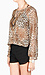 Cheetah Print Drape Blouse Thumb 2