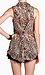 Cheetah Print Button Down Top Thumb 3