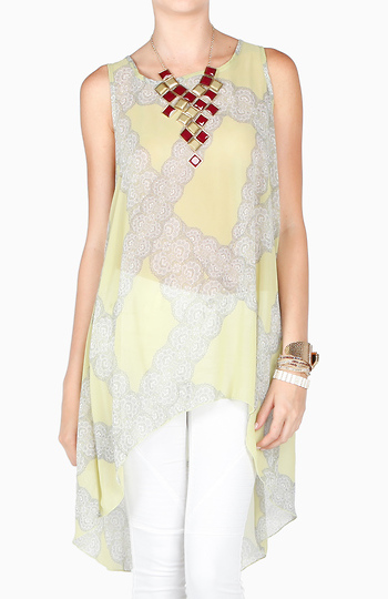 Paisley Print Tunic Top Slide 1