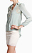 Mint Lace Open Back Blouse Thumb 2