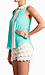 Mint Collar Top Thumb 2