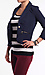 Cropped Girlfriend Blazer with Twin Zip Pockets Thumb 2