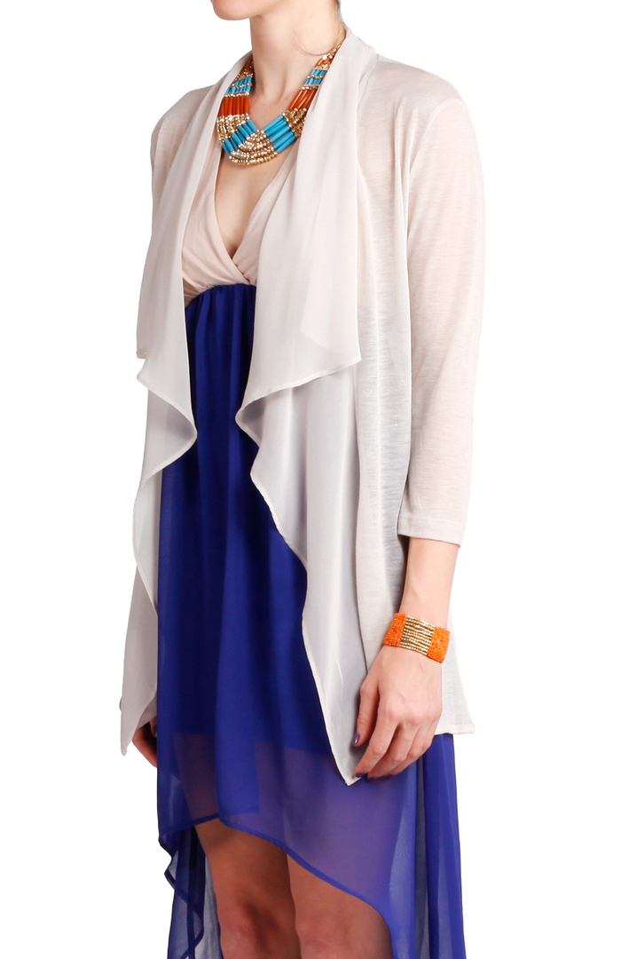 Sheer Drape Cardigan by Color Thread