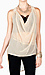 Sheer Cowl Cut Out Back Top Thumb 1
