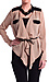 Color Block Top with Contrast Belt Thumb 1
