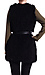 Faux Fur Gilet with Leather Belt Thumb 3