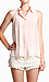 Sleeveless Button Down Top Thumb 1