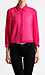 Sheer Batwing Collar Blouse Thumb 1