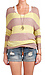 Wide Striped Knit Sweater Thumb 1