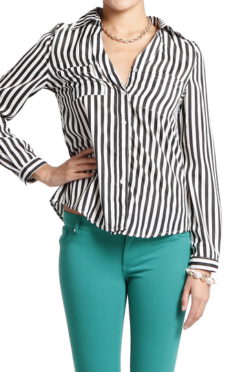 Striped Blouse Slide 1