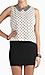 Beaded Collar Polkadots Top Thumb 1