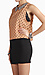 Clustered Cubic Leatherette Bracelet Thumb 4