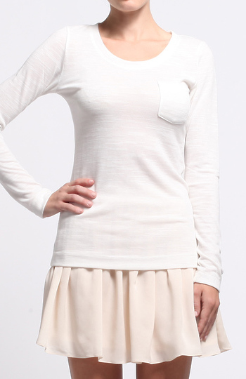 Pocket Long Sleeve Tee Slide 1
