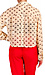 Swan Print Cropped Blouse Thumb 3
