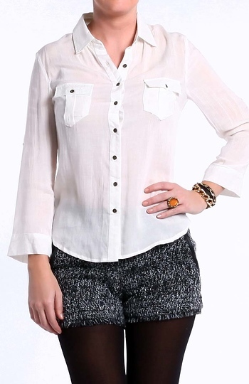 Button Up Blouse Slide 1