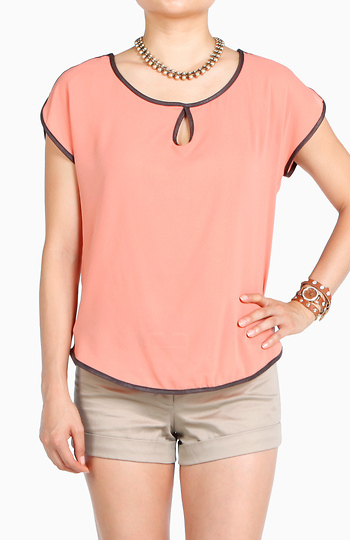 Keyhole Blouse Slide 1