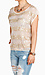 Sequin and Lace Striped Tee Thumb 2