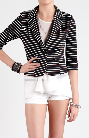 Classic Sailor Stripe Blazer Slide 1