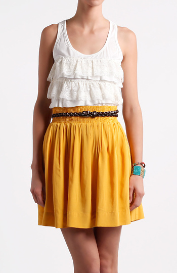 Tiered Lace Sleeveless Top Slide 1