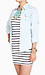 Lace Back Denim Button Down Thumb 2