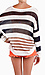 Striped Open Knit Sweater Thumb 3